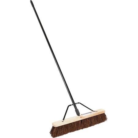 Harper 24 In. W. x 64 In. L. Metal Handle Rough Surface Push Broom 278A